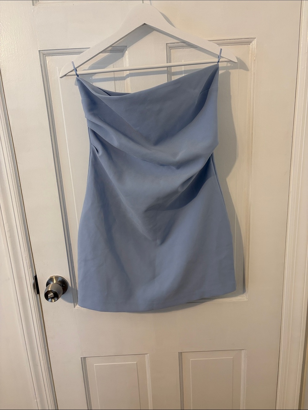 Zara light blue mini dress